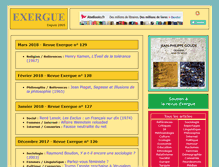 Tablet Screenshot of exergue.com